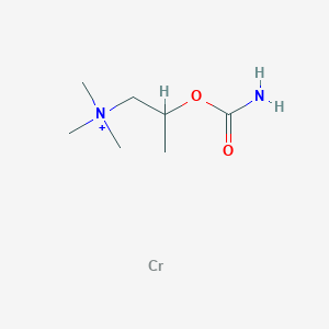 molecular formula C7H17CrN2O2+ B12832020 2-Carbamoyloxypropyl(trimethyl)azanium;chromium 