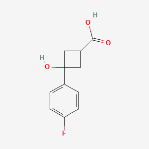 trans-3-(4-Fluorophenyl)-3-hydroxycyclobutanecarboxylic acid