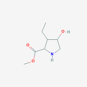 Methyl 3-ethyl-4-hydroxypyrrolidine-2-carboxylate