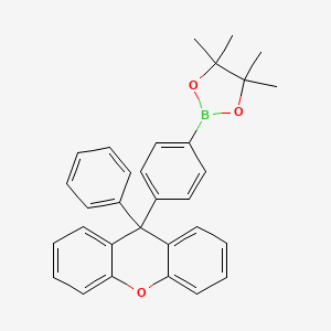 molecular formula C31H29BO3 B12832096 4,4,5,5-Tetramethyl-2-(4-(9-phenyl-9H-xanthen-9-yl)phenyl)-1,3,2-dioxaborolane 