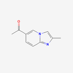 molecular formula C10H10N2O B12832140 1-(2-Methylimidazo[1,2-a]pyridin-6-yl)ethan-1-one 