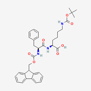 molecular formula C35H41N3O7 B12832166 N2-((((9H-Fluoren-9-yl)methoxy)carbonyl)-L-phenylalanyl)-N6-(tert-butoxycarbonyl)-L-lysine 