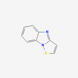 molecular formula C9H6N2S B12832175 [1,2]Thiazolo[2,3-a]benzimidazole CAS No. 128952-59-0