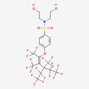 N,N-bis(2-hydroxyethyl)-4-[[4,4,5,5,5-pentafluoro-3-(pentafluoroethyl)-1,2,3-tris(trifluoromethyl)pent-1-enyl]oxy]benzenesulphonamide