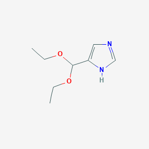 molecular formula C8H14N2O2 B12832202 4-(Diethoxymethyl)-1h-imidazole 