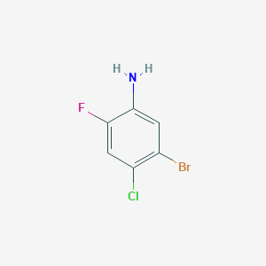 molecular formula C6H4BrClFN B1283221 5-Brom-4-chlor-2-fluoranilin CAS No. 111010-07-2