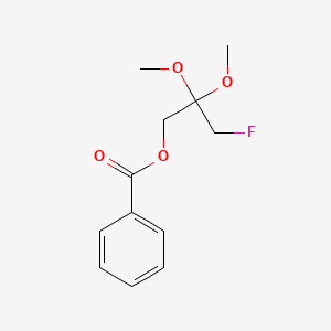 Benzoic acid, 2,2-dimethoxy-3-fluoropropyl ester