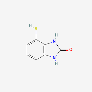 molecular formula C7H6N2OS B12832253 4-Mercapto-1H-benzo[d]imidazol-2(3H)-one 