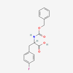 molecular formula C17H16FNO4 B1283227 4-Fluoro-N-Cbz-DL-phenylalanine 