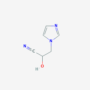 2-Hydroxy-3-(1H-imidazol-1-yl)propanenitrile