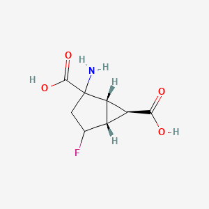 (1R,5R,6R)-2-amino-4-fluorobicyclo[3.1.0]hexane-2,6-dicarboxylic acid