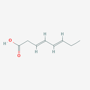 molecular formula C8H12O2 B12832316 Octa-3,5-dienoic acid 