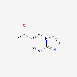 molecular formula C8H7N3O B12832344 1-(Imidazo[1,2-a]pyrimidin-6-yl)ethan-1-one 