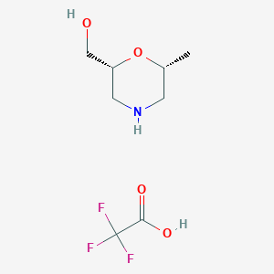 ((2R,6R)-6-Methylmorpholin-2-yl)methanol 2,2,2-trifluoroacetic acid salt