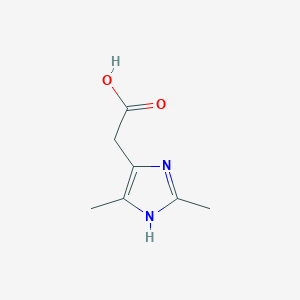 molecular formula C7H10N2O2 B12832406 2-(2,4-Dimethyl-1H-imidazol-5-yl)acetic acid CAS No. 933740-47-7