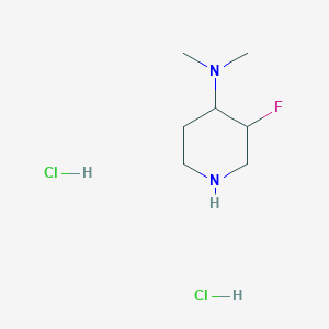 molecular formula C7H17Cl2FN2 B12832412 3-Fluoro-N,N-dimethylpiperidin-4-amine dihydrochloride 