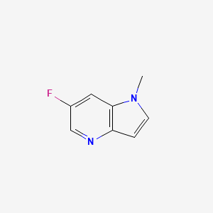 molecular formula C8H7FN2 B12832414 6-fluoro-1-methyl-1H-pyrrolo[3,2-b]pyridine 