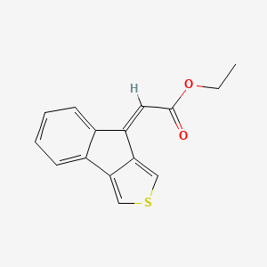 molecular formula C15H12O2S B12832438 Ethyl 2-(8H-Indeno[1,2-c]thiophen-8-ylidene)acetate 