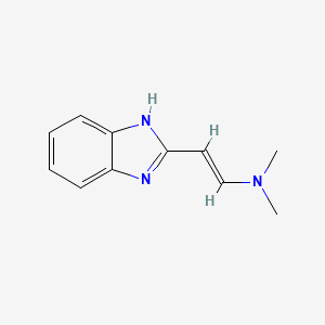 molecular formula C11H13N3 B12832463 2-(1H-Benzo[d]imidazol-2-yl)-N,N-dimethylethenamine 