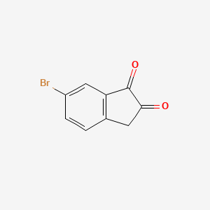 molecular formula C9H5BrO2 B12832501 6-bromo-1H-indene-1,2(3H)-dione 