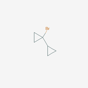 molecular formula C6H9B B1283251 1-Bromo-1,1'-BI(cyclopropane) CAS No. 60629-95-0