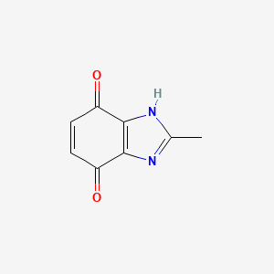 molecular formula C8H6N2O2 B12832549 2-Methyl-1H-benzo[d]imidazole-4,7-dione 