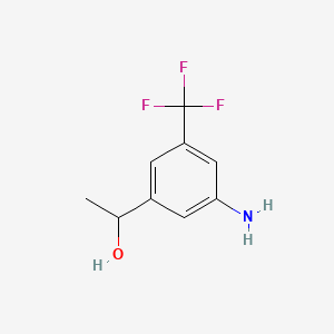 3-Amino-alpha-methyl-5-(trifluoromethyl)benzenemethanol