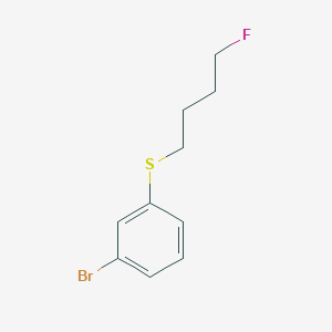 molecular formula C10H12BrFS B12832573 1-Bromo-3-(4-fluoro-butylsulfanyl)-benzene CAS No. 885267-10-7