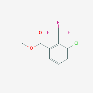 molecular formula C9H6ClF3O2 B12832586 Methyl 3-chloro-2-(trifluoromethyl)benzoate 