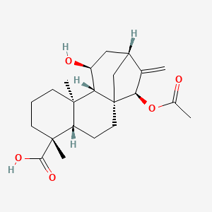 (4R,4aS,6aR,7R,9R,11S,11aS,11bR)-7-Acetoxy-11-hydroxy-4,11b-dimethyl-8-methylenetetradecahydro-6a,9-methanocyclohepta[a]naphthalene-4-carboxylic acid