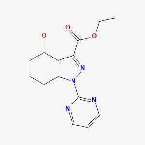 Ethyl 4-oxo-1-(pyrimidin-2-yl)-4,5,6,7-tetrahydro-1H-indazole-3-carboxylate