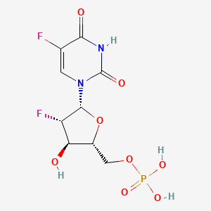 molecular formula C9H11F2N2O8P B12832719 2',5-Difluoro-1-arabinosyluridine monophosphate CAS No. 85894-46-8