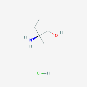 molecular formula C5H14ClNO B12832836 (S)-2-Amino-2-methylbutan-1-ol hydrochloride 