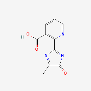 2-(5-Methyl-4-oxo-4H-imidazol-2-yl)nicotinic acid