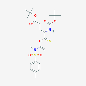 tert-Butyl (S)-4-((tert-butoxycarbonyl)amino)-5-((1-((N,4-dimethylphenyl)sulfonamido)vinyl)oxy)-5-thioxopentanoate