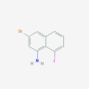 3-Bromo-8-iodonaphthalen-1-amine