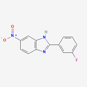 molecular formula C13H8FN3O2 B12832895 2-(3-Fluorophenyl)-5-nitro-1H-benzo[d]imidazole 