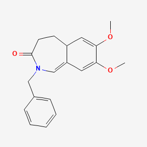 molecular formula C19H21NO3 B12832914 2-benzyl-7,8-dimethoxy-5,5a-dihydro-4H-2-benzazepin-3-one 