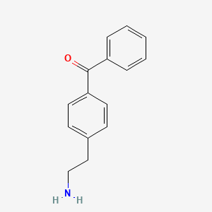 molecular formula C15H15NO B12832932 (4-(2-Aminoethyl)phenyl)(phenyl)methanone 