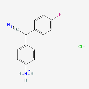 [4-[Cyano(4-fluorophenyl)methyl]phenyl]ammonium chloride