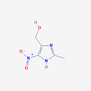 molecular formula C5H7N3O3 B12832990 (2-methyl-4-nitro-1H-imidazol-5-yl)methanol 