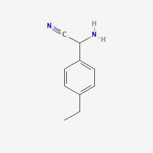 molecular formula C10H12N2 B1283301 2-氨基-2-(4-乙基苯基)乙腈 CAS No. 746571-09-5