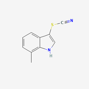 7-Methyl-3-thiocyanato-1H-indole