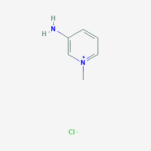 molecular formula C6H9ClN2 B12833045 3-Amino-1-methylpyridin-1-ium chloride 