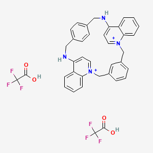 6,10-Diaza-1,5(1,4)-diquinolin-1-iuma-3(1,3),8(1,4)-dibenzenacyclodecaphane-11,51-diium bis-2,2,2-trifluoroacetic acid salt