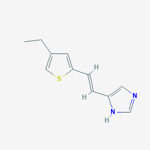 (E)-4-(2-(4-ethylthiophen-2-yl)vinyl)-1H-imidazole