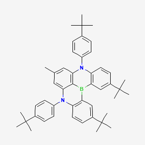 2,12-Di-tert-butyl-5,9-bis(4-(tert-butyl)phenyl)-7-methyl-5,9-dihydro-5,9-diaza-13b-boranaphtho[3,2,1-de]anthracene