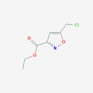 B1283308 Ethyl 5-(chloromethyl)isoxazole-3-carboxylate CAS No. 3209-40-3