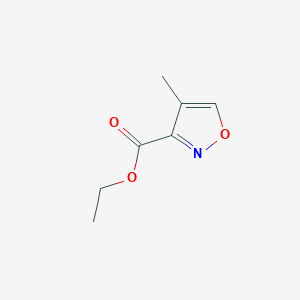 molecular formula C7H9NO3 B1283310 乙基 4-甲基异噁唑-3-羧酸酯 CAS No. 38061-69-7
