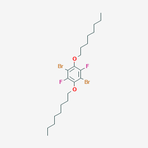 molecular formula C22H34Br2F2O2 B12833130 1,4-Dibromo-2,5-difluoro-3,6-bis(octyloxy)benzene 